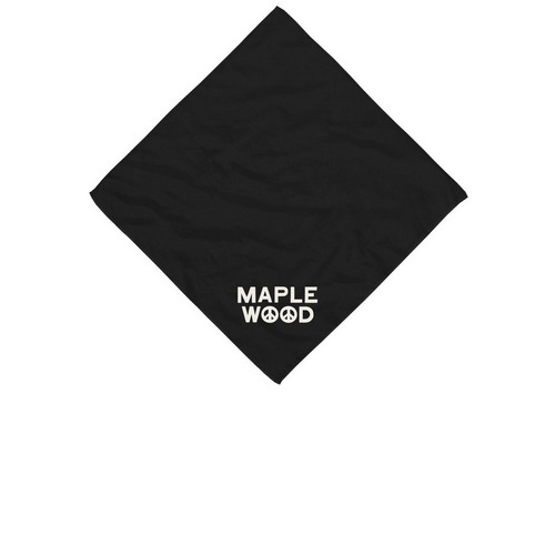 Maplewood Dog Bandana, a Black Cotton Bandana