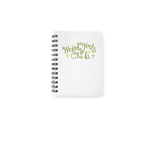 Weird Girls Club: Swirl Notebook, a White Spiral Notebook