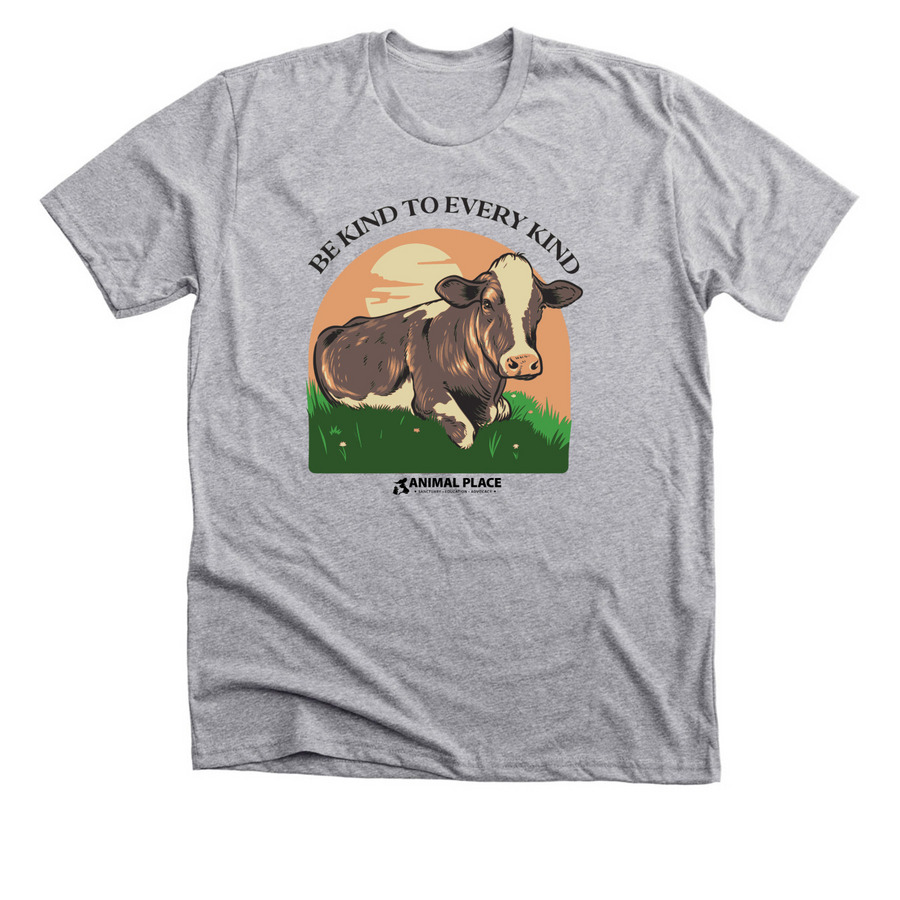 Be Kind to Every Kind, a Athletic Heather Premium Unisex Tee