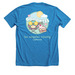 Spread Love, Joy, & Frosting in LA!, a Neon Blue Premium Unisex Tee (back-view)