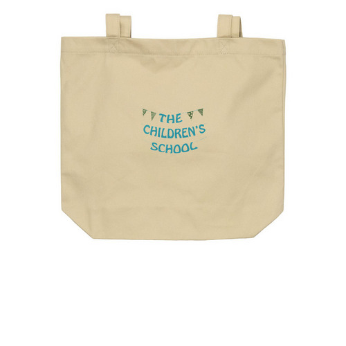 TCS Banner Tote, a Oyster Organic Cotton Tote Bag
