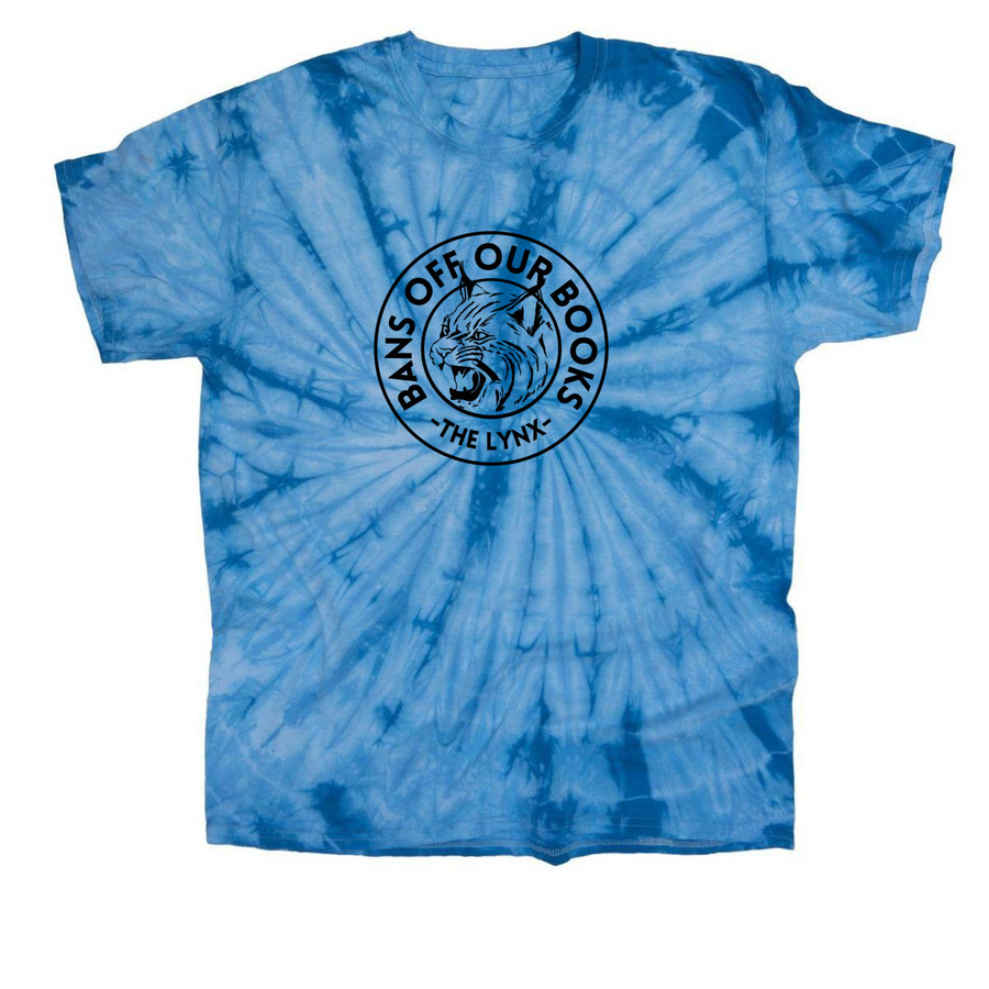 The Lynx Bans Off Our Books, a Baby Blue Classic Tie Dye Tee