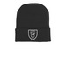 RRRC Beanies, a Black Printed Cuffed Beanie