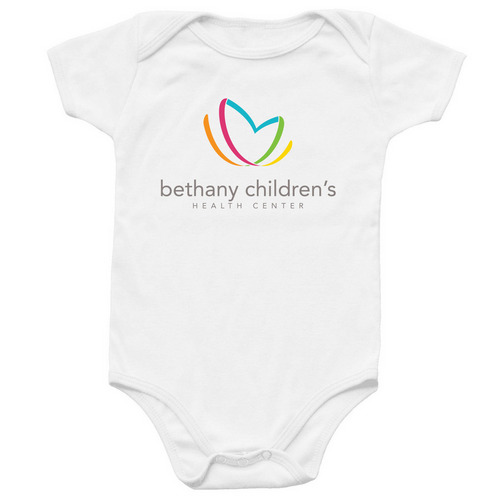 Bethany Children's Baby Onesie, a White Infant Onesie
