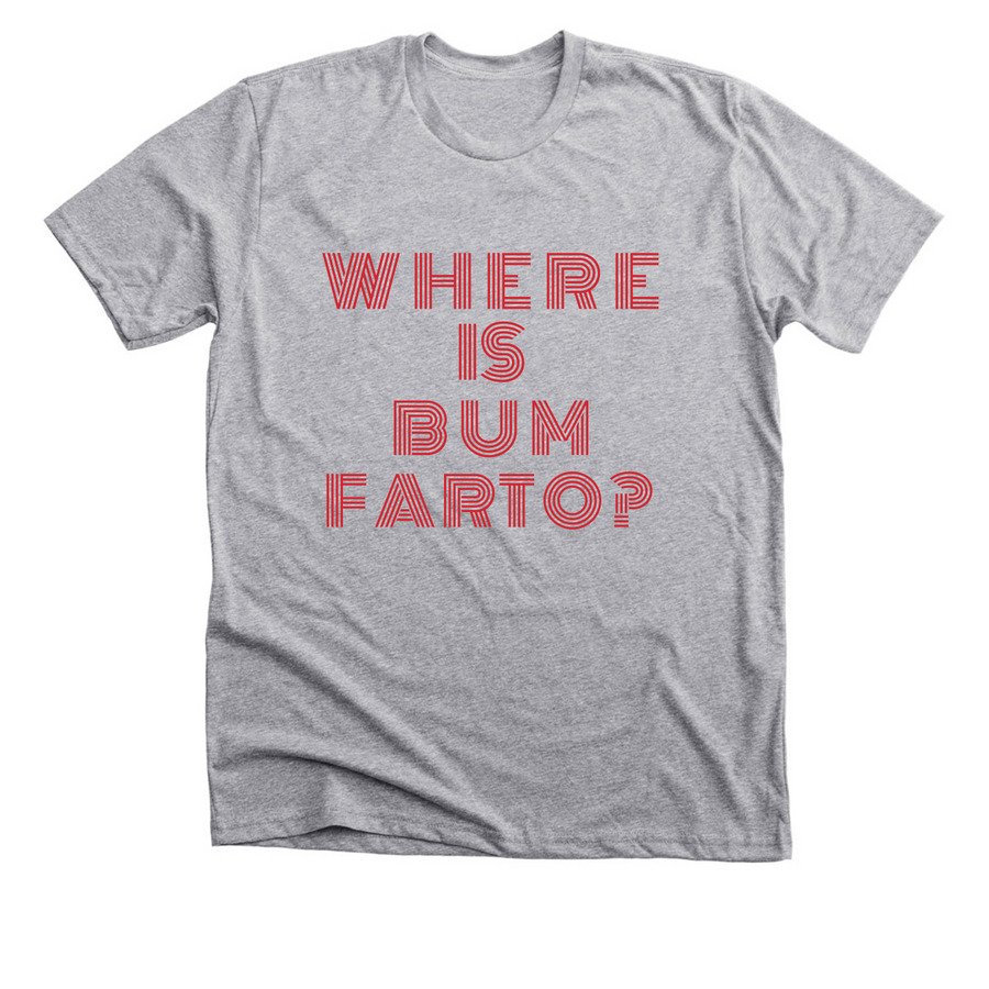 Bum Farto Appreciation Society, a Athletic Heather Premium Unisex Tee