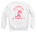 JLA Boots + Hat, a White Crewneck Sweatshirt (back-view)