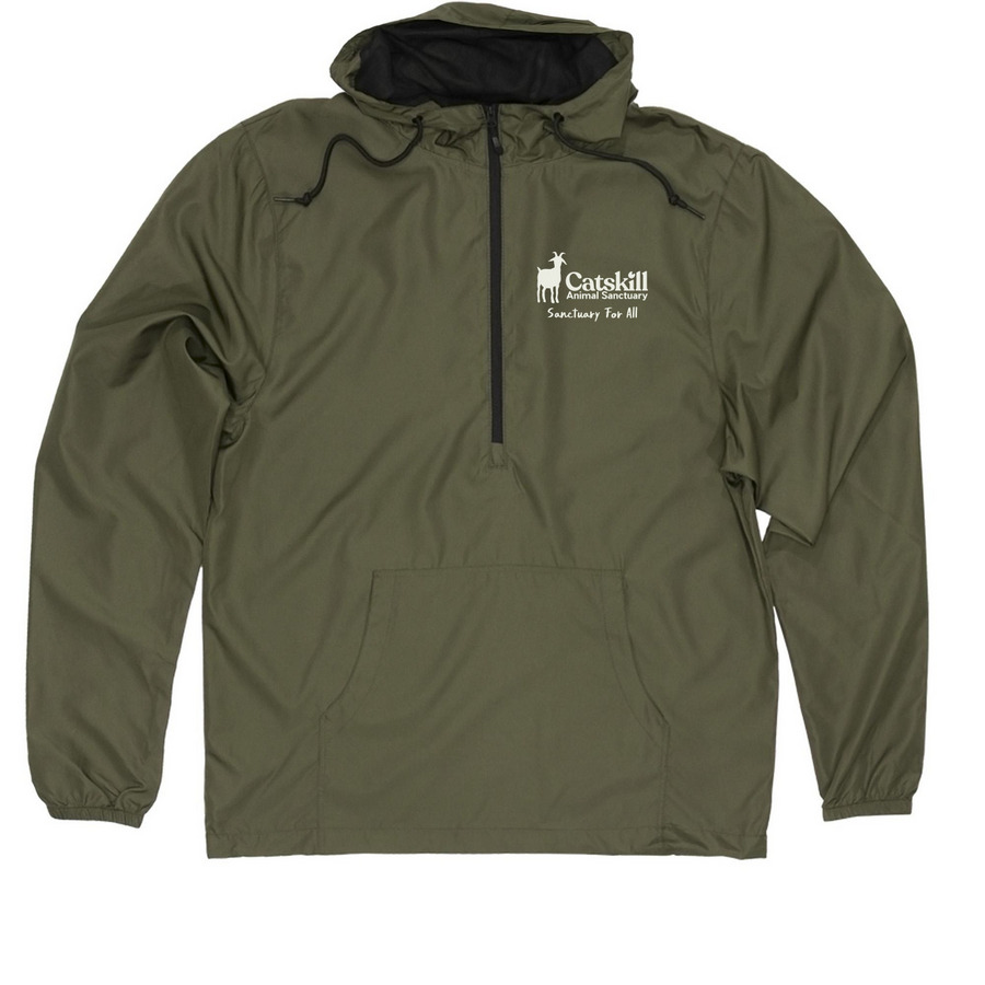 Ivory CAS Logo Jacket, a Army Quarter-Zip Windbreaker