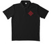 Lucky 5, a Black Unisex Performance Polo