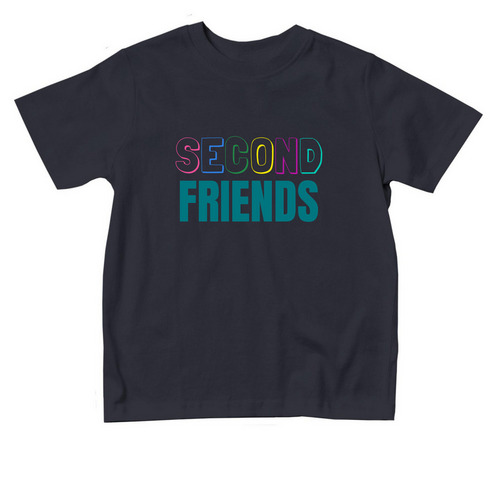 Second Friends Color, a Navy Toddler Tee