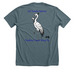 Feeding Crane Shirts, a Heather Slate Premium Unisex Tee (back-view)
