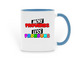 More Proverbs, Less Pronouns Mug, a Light Blue Two-Tone Ceramic Mug