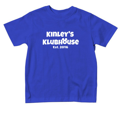 Kinley's Klubhouse, a Royal Blue Toddler Tee