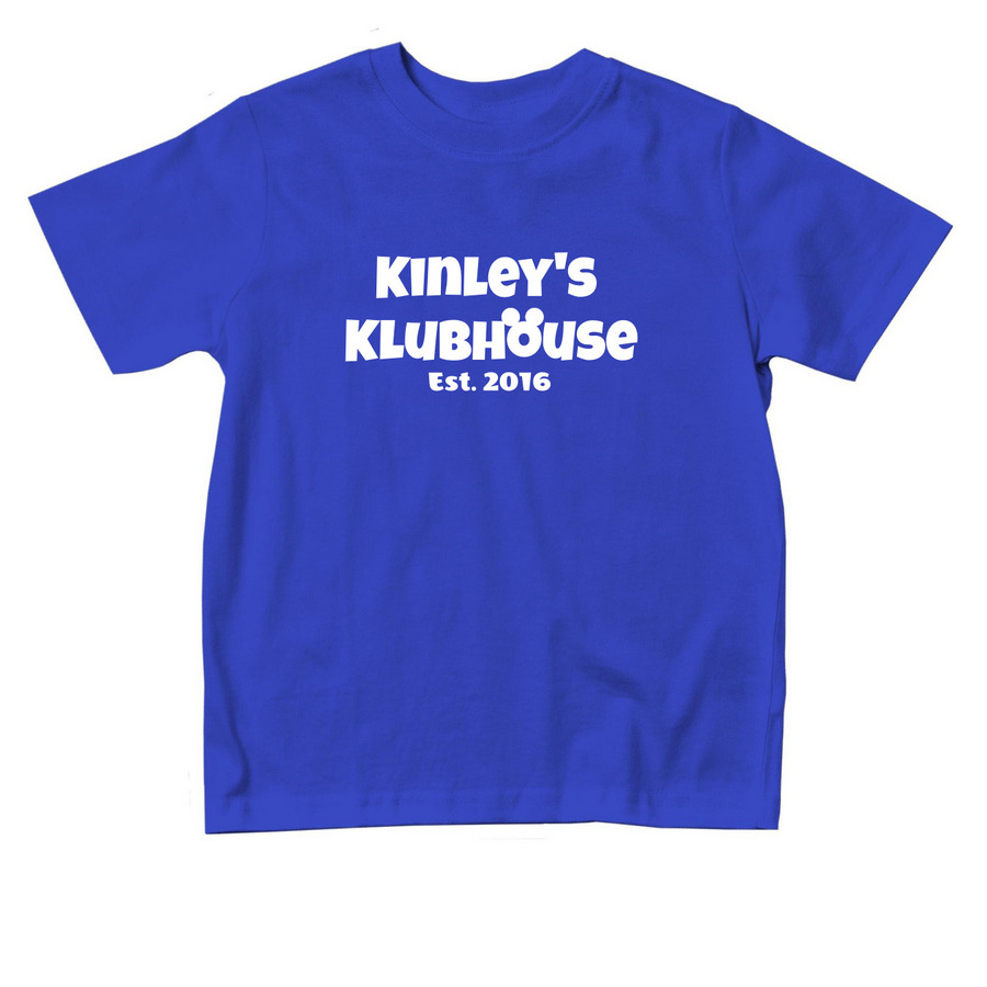 Kinley's Klubhouse, a Royal Blue Toddler Tee