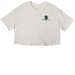 Respectfully? Kick Rocks, a Vintage White Women?s Cropped Cotton Tee