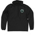CL RAINGEAR, a Black Quarter-Zip Windbreaker