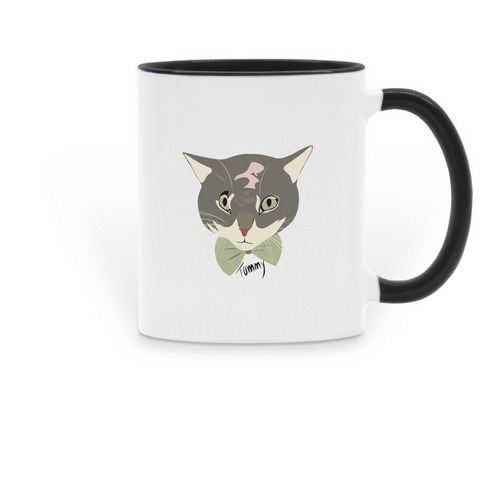 Tommy Mug, a Black Two-Tone Ceramic Mug