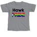 Hawk Pride (Black Text), a Granite Comfort Colors Unisex Tee