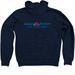 Island Women Zippy Hoodie, a Navy Zip Up Hoodie (back-view)