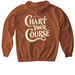 Chart Your Course, a Texas Orange Softstyle Pullover Hoodie (back-view)