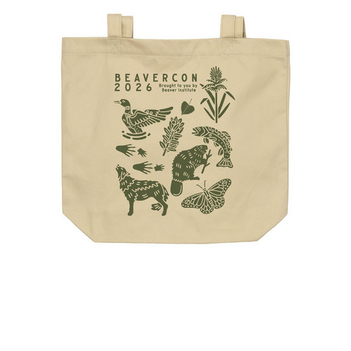 BeaverCON 2026 Tote - White, a Oyster Organic Cotton Tote Bag