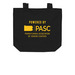 Southwest Region, a Black Organic Cotton Tote Bag (back-view)