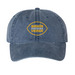 Bahia Verde Gold Football Hats, a Navy Printed Pigment Dye Baseball Cap