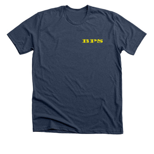BPS&nbsp;, a Heather Navy Premium Unisex Tee