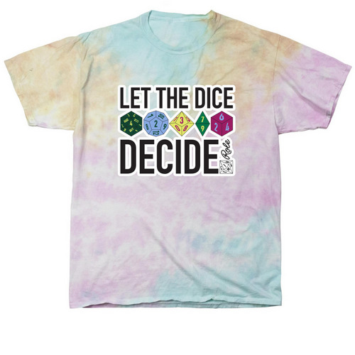 Cinema Role "Let the Dice Decide", a Snow Cone Classic Tie Dye Tee