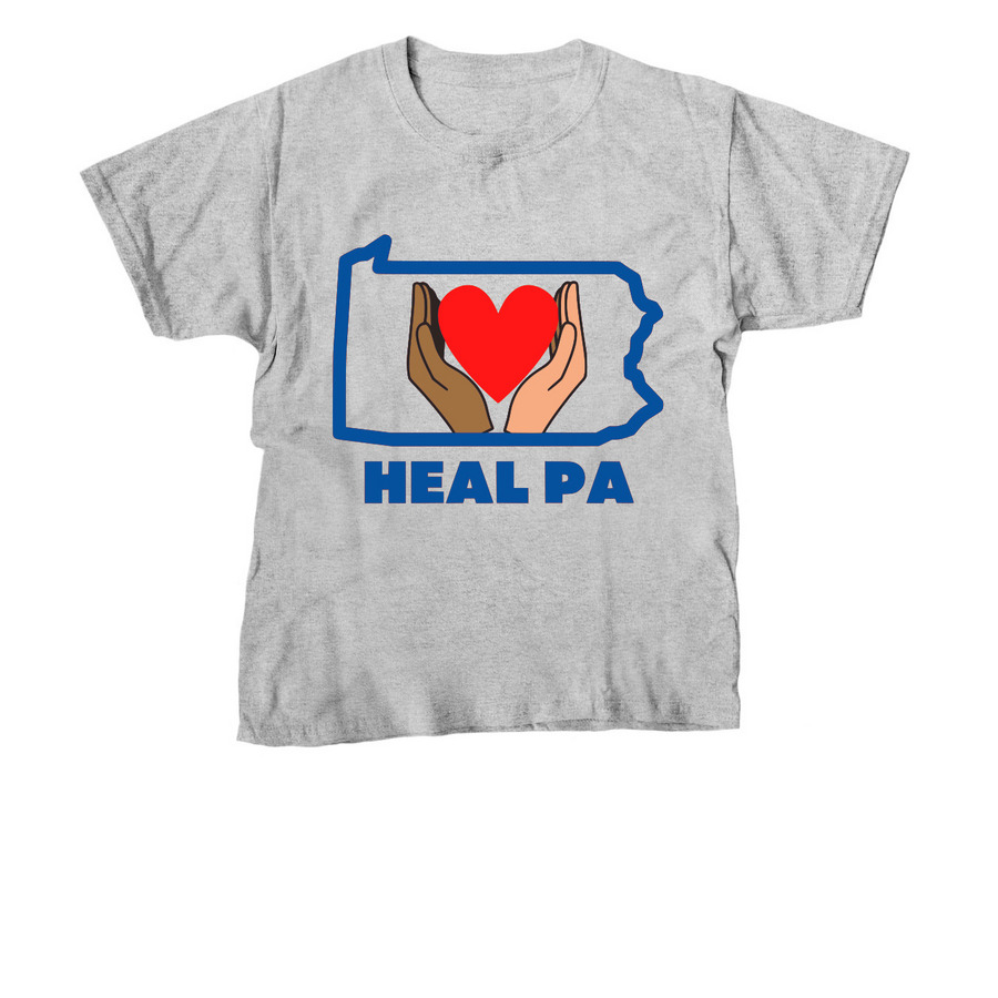 HEAL PA Comfort Apparel, a Sport Grey Youth Unisex Tee