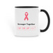 Stronger Together Mug, a Black Two-Tone Ceramic Mug