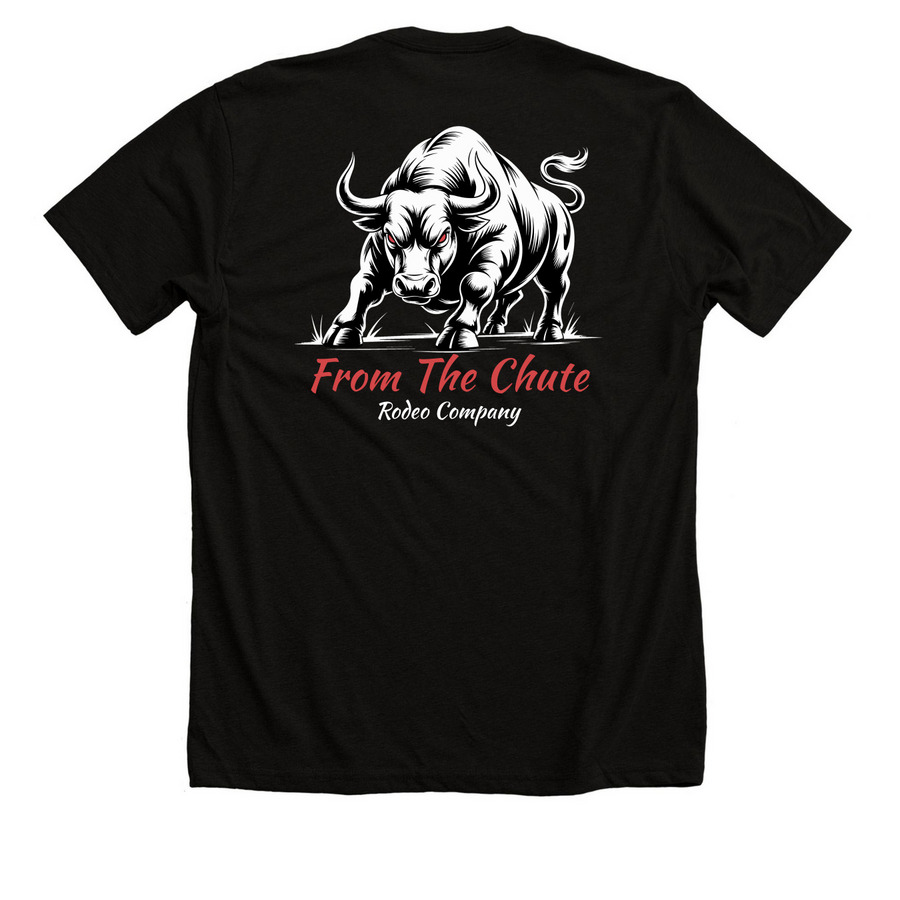 EL TORO, a Solid Black Blend Premium Unisex Tee (back-view)