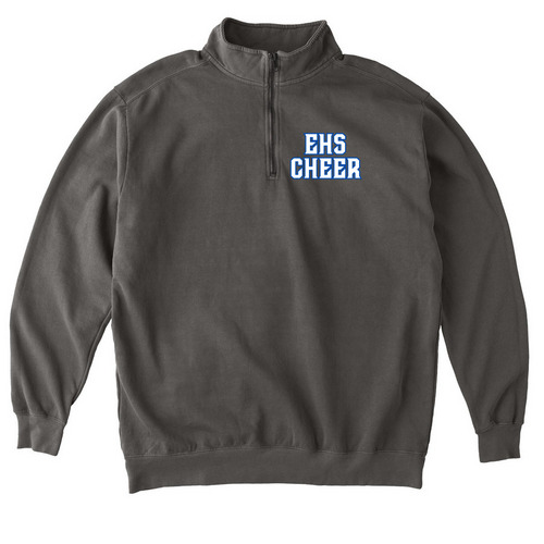 EHS Cheer-Quarter Zips/Sweatshirt, a Pepper Comfort Colors Quarter Zip Pullover