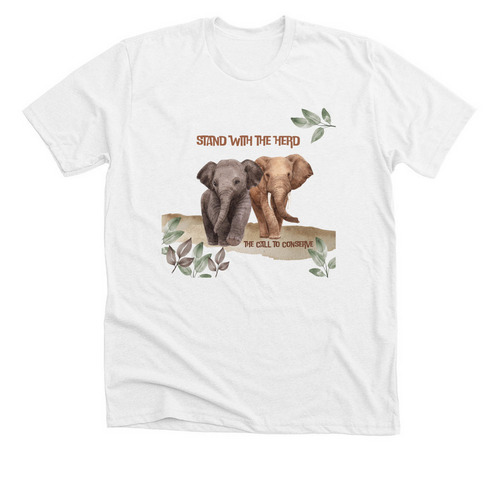 World Elephant Day 2024, a Solid White Blend Premium Unisex Tee