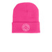Eat Sleep Debate Beanie, a Neon Pink Printed Cuffed Beanie