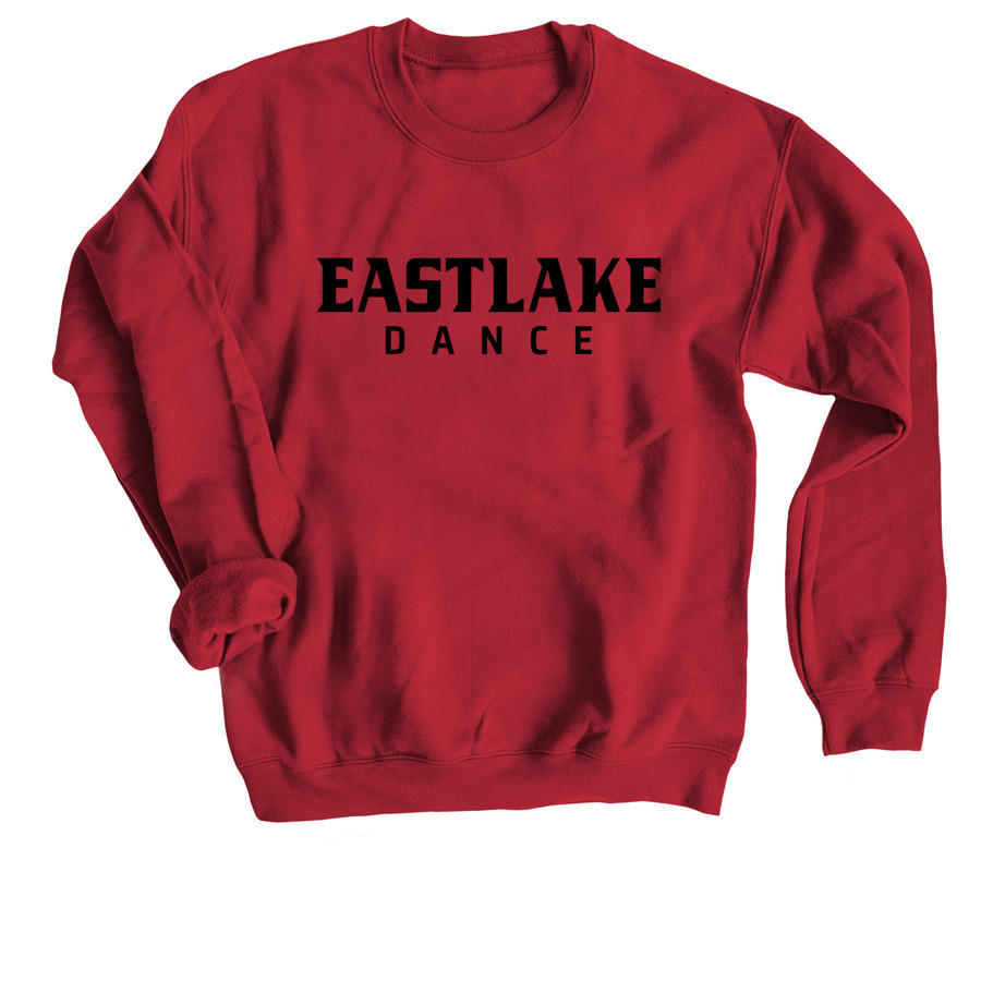 Eastlake Dance Logo Gear 2, a Cardinal Red Crewneck Sweatshirt