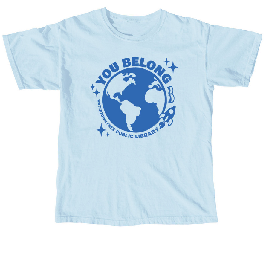 You Belong Earth T, a Chambray Comfort Colors Unisex Tee