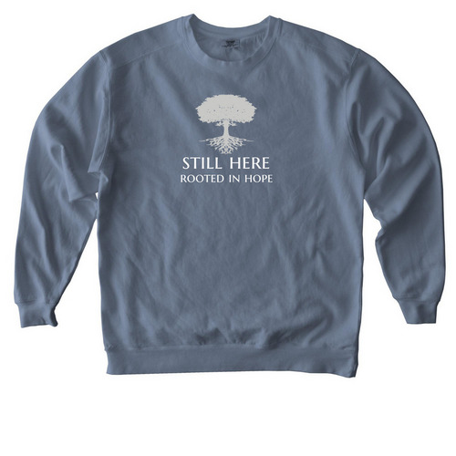 Suicide Prevention Awareness, a Blue Jean Comfort Colors Crewneck Sweatshirt