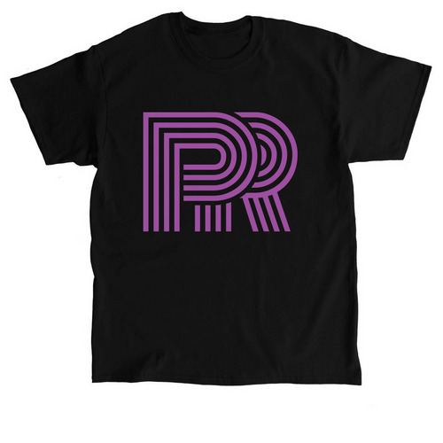 PR - The Purple Logo, a Black Classic Unisex Tee
