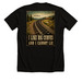 Big Curves, a Solid Black Blend Premium Unisex Tee (back-view)