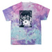 Camping Cryptids - Dark, a Cotton Candy Classic Tie Dye Tee