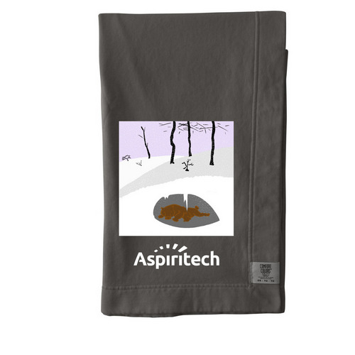 Cozy Winter Aspiritech Blanket, a Pepper Comfort Colors Blanket