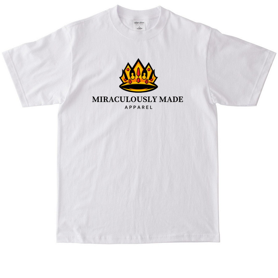 IMPERISHABLE CROWN, a White Max Heavyweight Tee