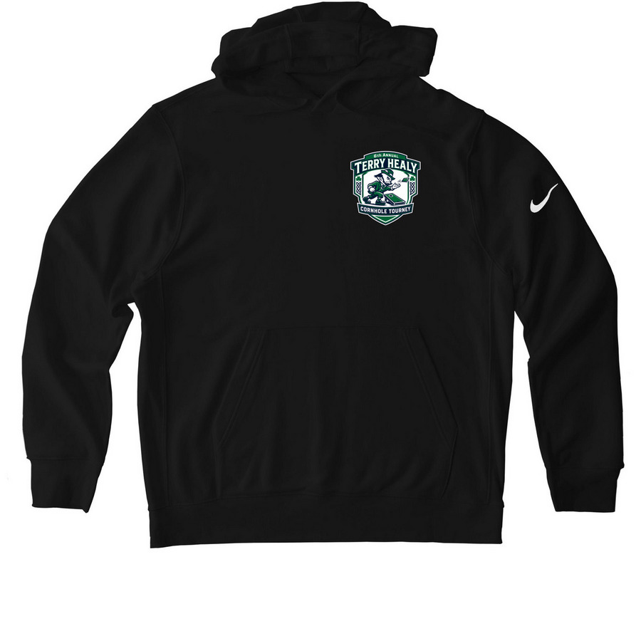 6th Annual Terry Healy Cornhole Tourney, a Black Nike Club Fleece Pullover Hoodie