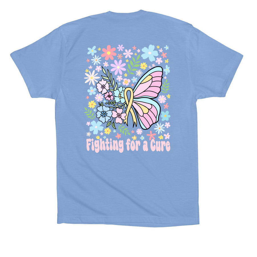 Carrigan's Butterfly Merchandise&nbsp;, a Carolina Blue Premium Cotton Tee (back-view)