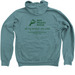 NAPA WILDLIFE RESCUE, a Heather Deep Teal Zip Up Hoodie (back-view)