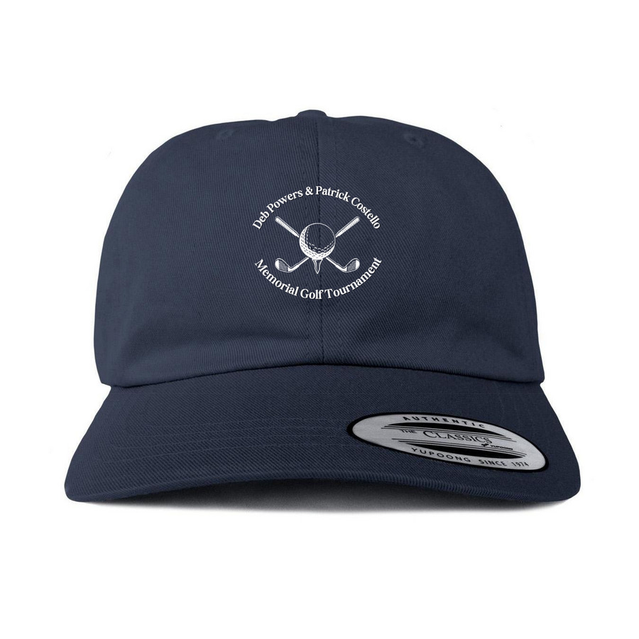 Powers/Costello Tournament Hats, a Navy Printed Classic Baseball Cap