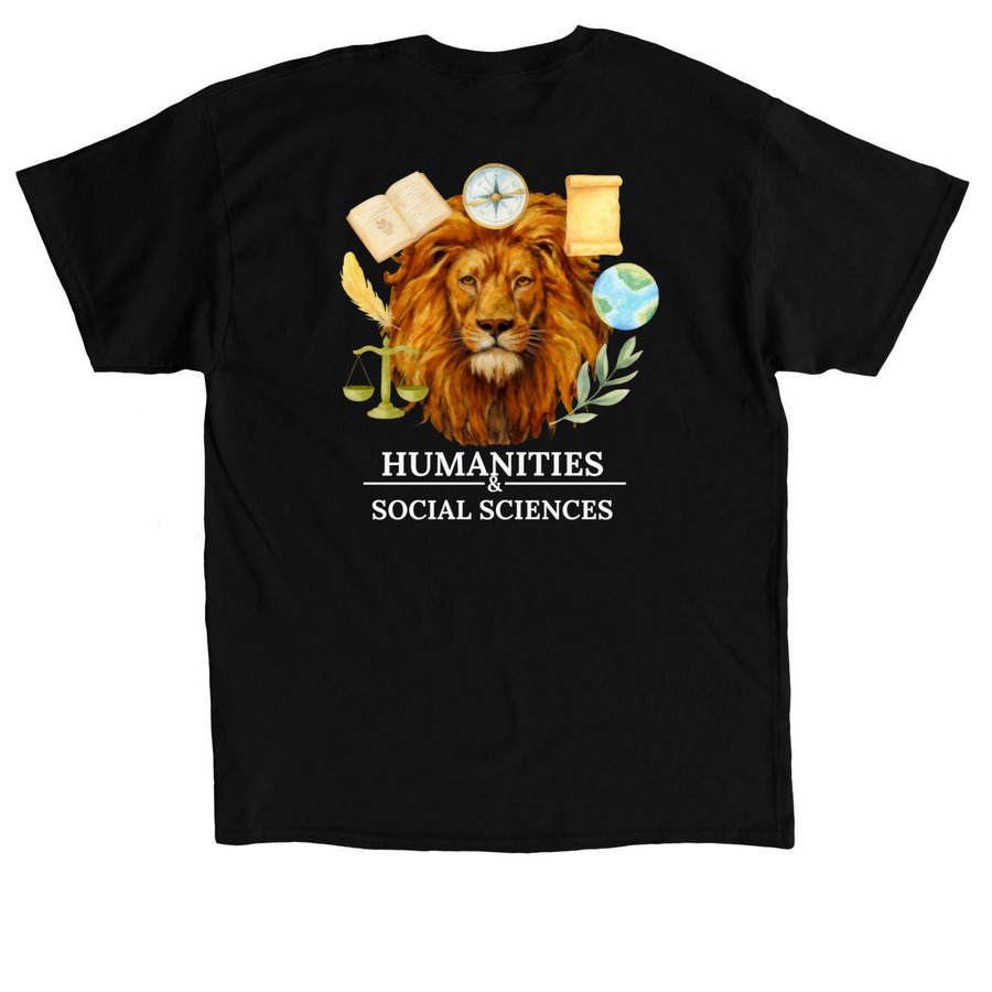 TCNJ HSS, a Black Classic Unisex Tee (back-view)