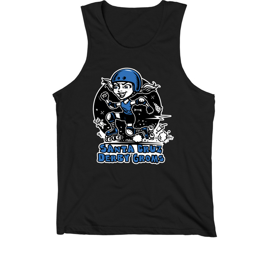 Santa Cruz Derby Groms - Tanks, a Black Premium Cotton Tank
