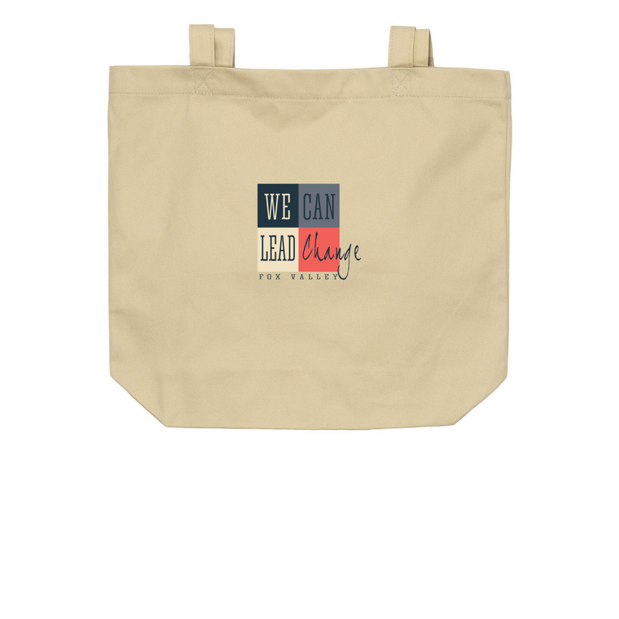 We Can Lead Change tote bags, a Oyster Organic Cotton Tote Bag