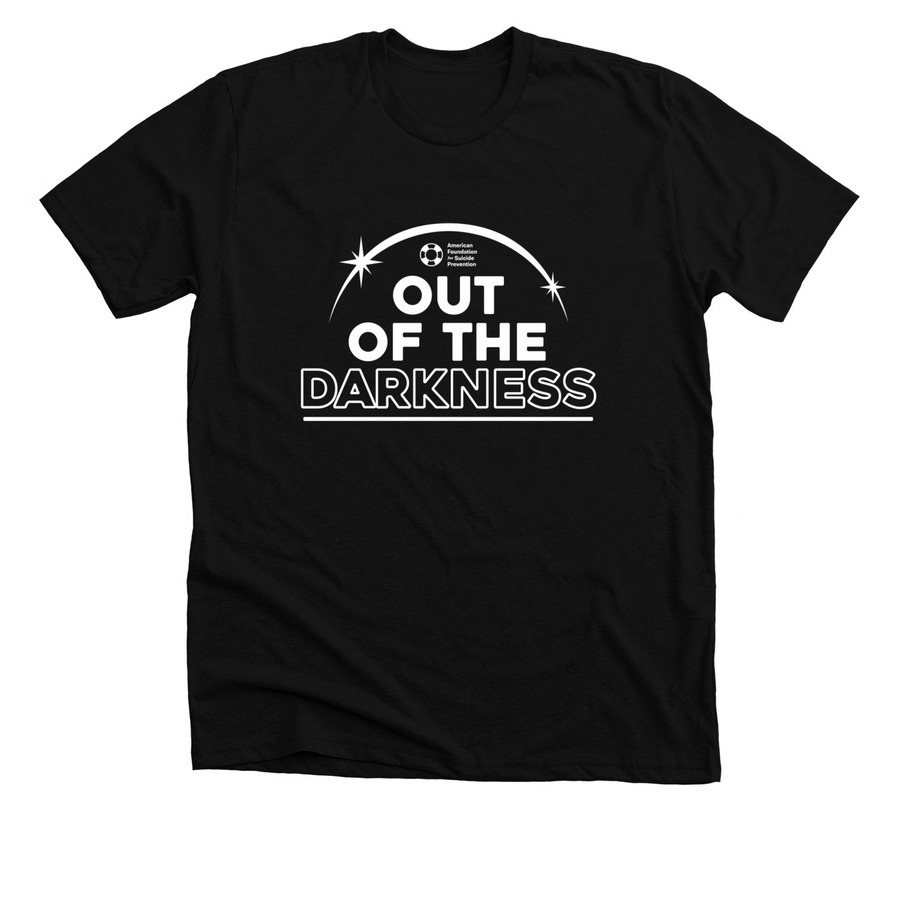 2026 Out of the Darkness fundraiser, a Solid Black Blend Premium Unisex Tee